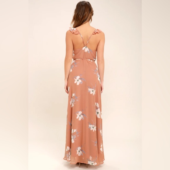 Lulus High-low Maxi Wrap Dress - size XL - floral print - Picture 5 of 5